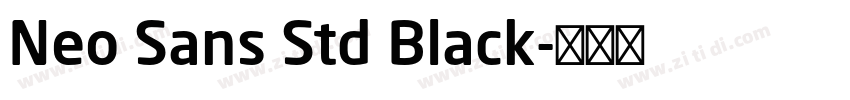 Neo Sans Std Black字体转换